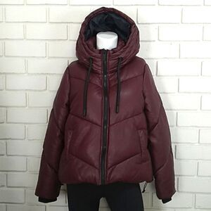 Marc New York Performance Bergandy Hooded Puffer Coat. Sz Medium NWT